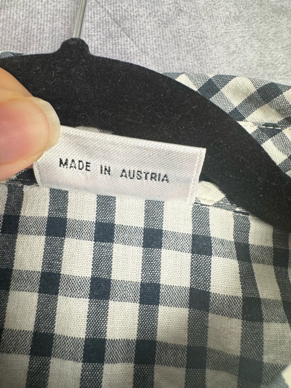 Sportalm Black & White Gingham unique Button-Up Top US 10 Cottagecore Indie - Picture 7 of 8